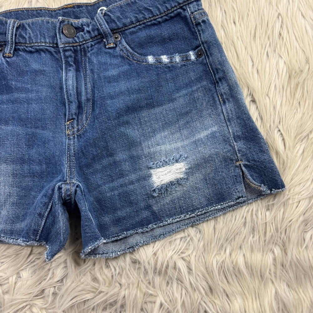 Gap Women's 24 Medium Wash Distressed Cut Off Shorts Festival Boho Classic - Picture 2 of 6